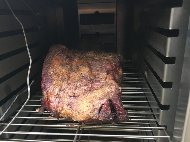 Brisket In Smoker